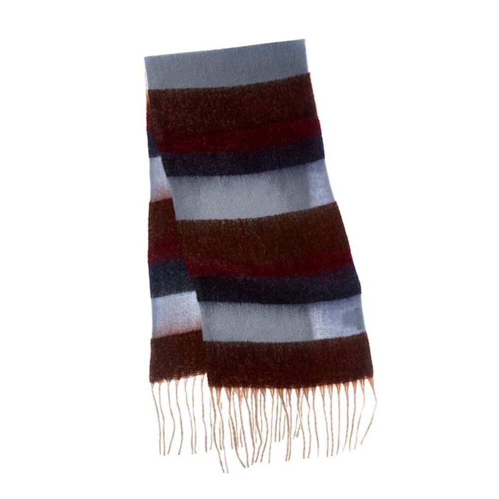 La Fiorentina Plush Fringe Scarf, Red
